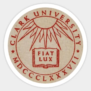 1953 Clark University Logo - Worcester, MA Pin Sticker